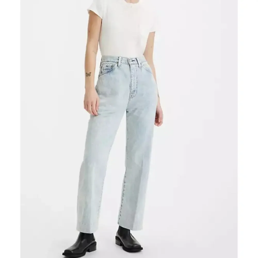 Levi's Vintage 1950's 701 Women's Jeans BIG E‎ Stone Wash Size 25 NWT - Picture 2 of 13